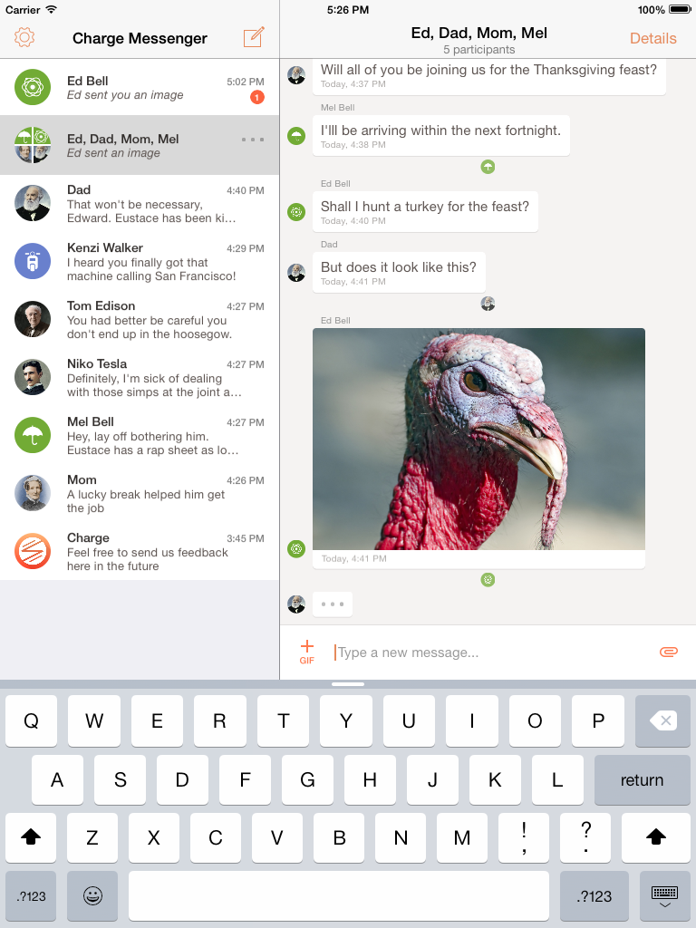 Charge Messenger Gets A Design Upgrade on iOS